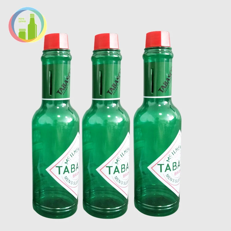 
dark green round chili sauce plastic bottle plastic liquid condiment bottles soy sauce and vinegar cruet kitchen leakproof oiler 