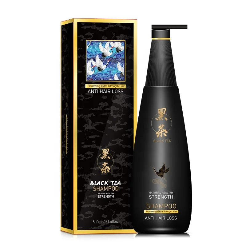 Black Tea Hair Mask Traditional Chinese Herbal Magic Organic Natural Ingredients Deep Nourish Instant Repair Regain Hair Shine