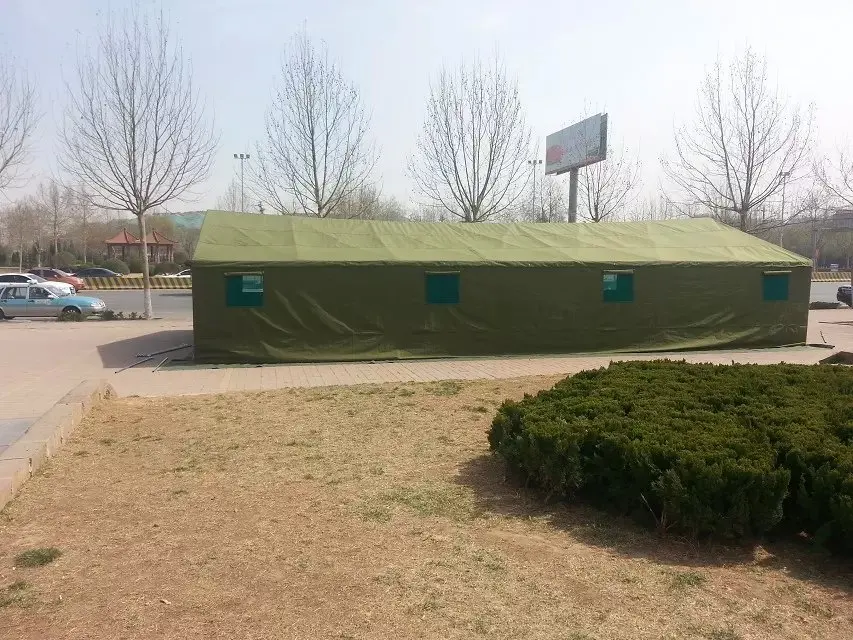 Meter Multi-role Disaster Relief Canvas Tent Waterproof Oxford