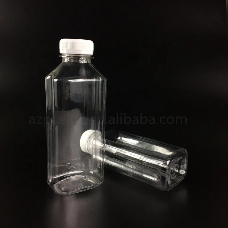 Disposable 350ml PET Plastic Juice Wine Water Bottle Beverage Bottle