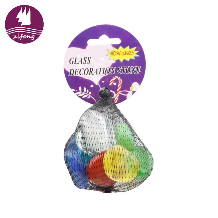 Delectable river stones for garden colorful high quality glass stones