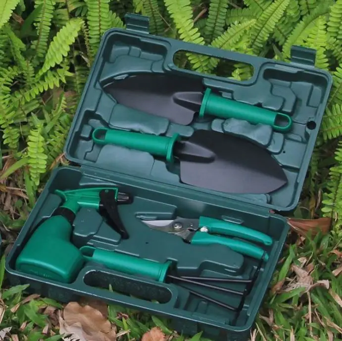 wholesale outdoor mini hand tools set 5 pcs multifunction women garden tool set with bag