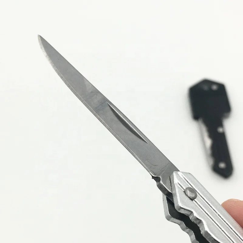 Stainless Steel Mini Key Shaped folding multifunctional tool key chain ,Survival Camping Tool