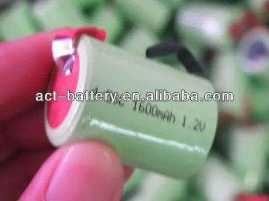 rechargeable batteries Ni-CD 1.2V 1600mAh 4/5SC