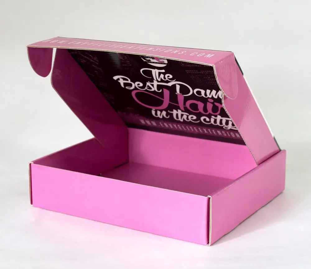 
Red color printed inside and outside delicate gift packing corrugated box 