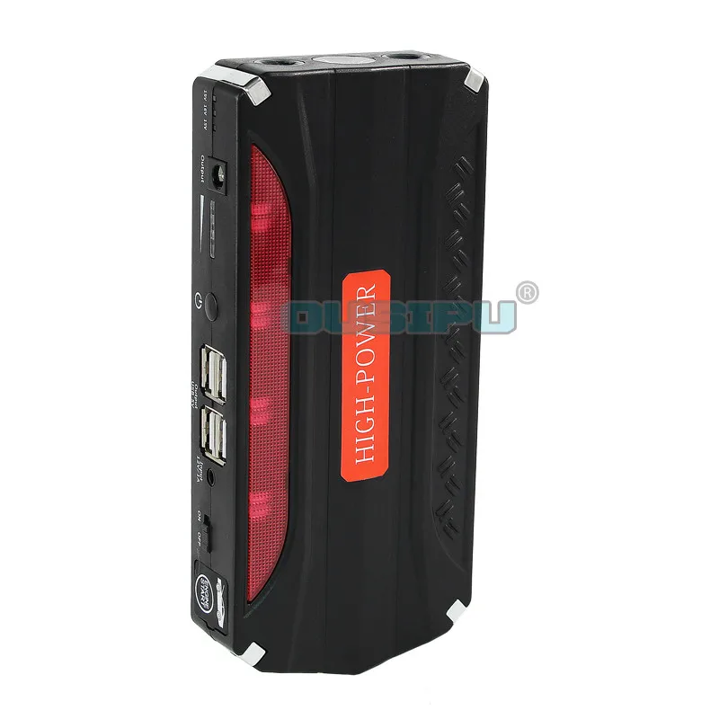 Высококачественное Портативное аварийное автомобильное пусковое устройство на 68800 мА · ч с 4USB аккумулятором пусковое устройство с фонариком SOS