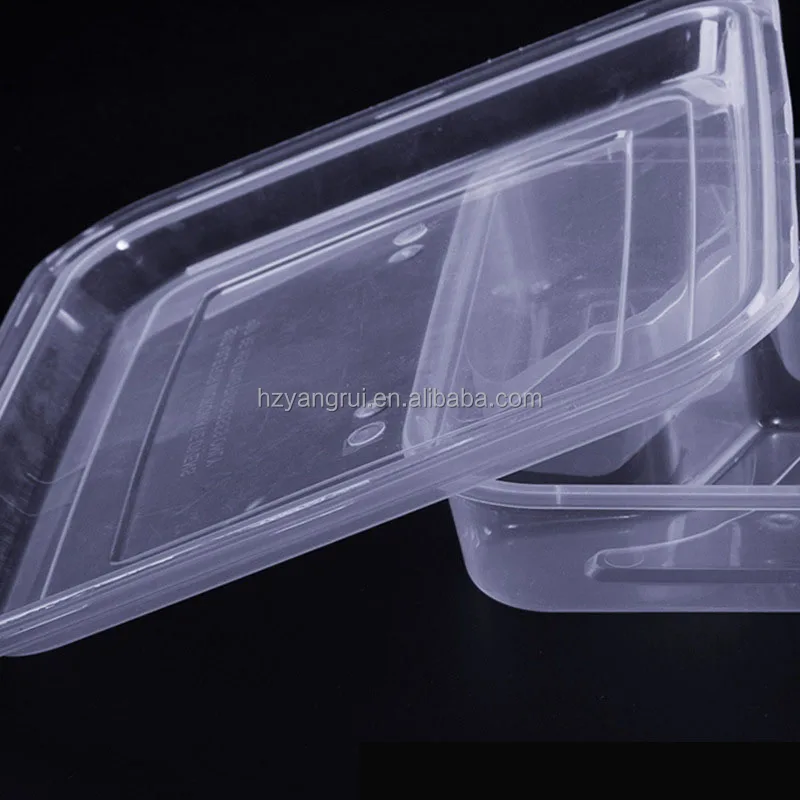 Custom made disposable plastic food packaging container