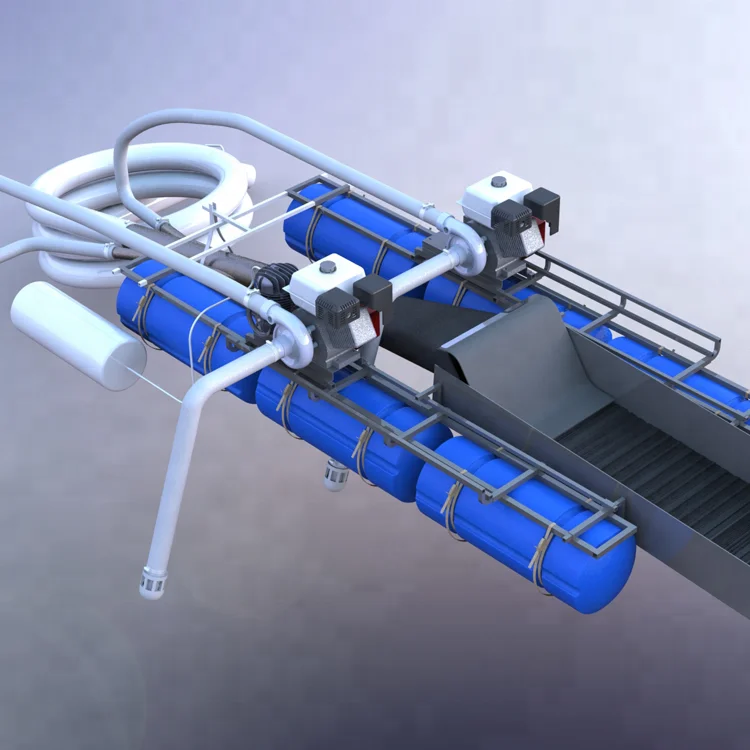 Alluvial gold mining equipment dredges
