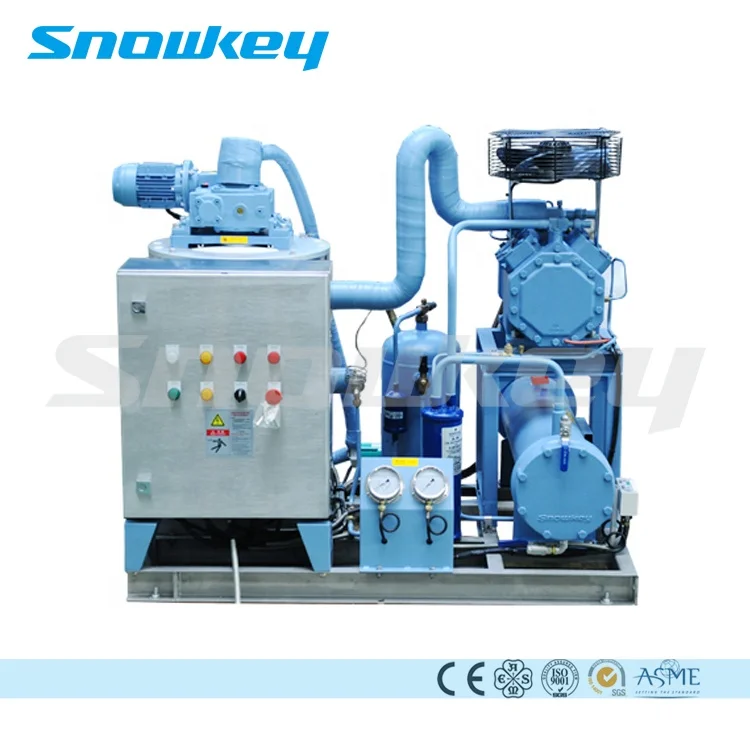 
Snowkey Salt Water Sea Water Flake Ice Machine on Boat 