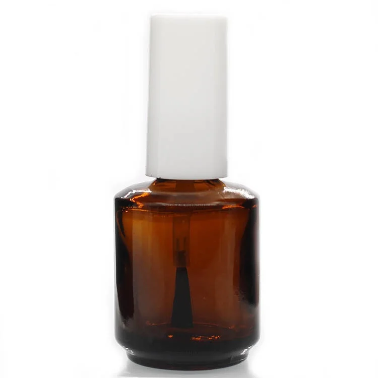 
customizable 5ml 8ml 10ml 15ml amber nail polish glass bottle 