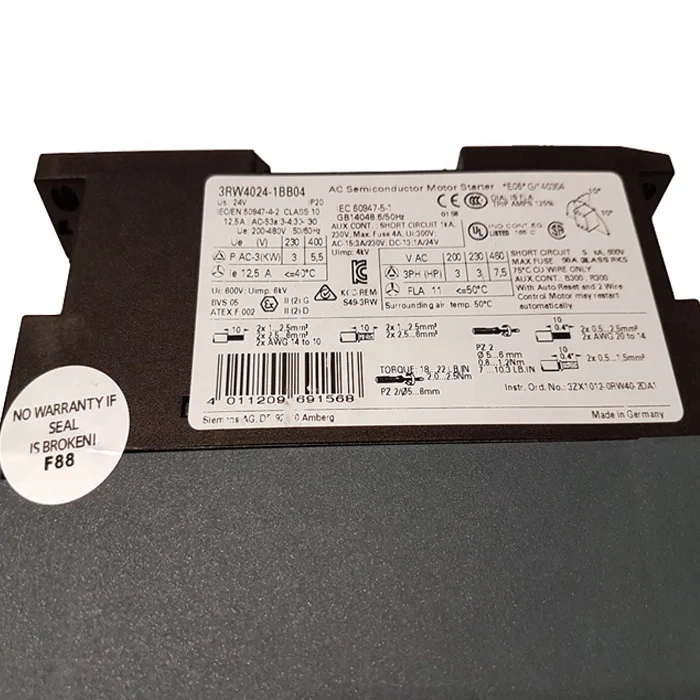 Original soft starter 3RW4024-1BB04 SIRIUS SOFT STARTER