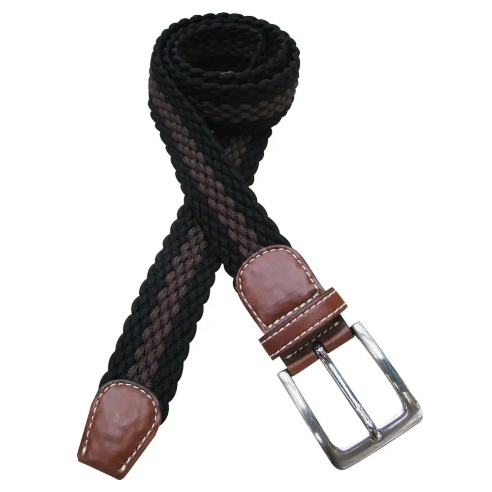 customized colorful braided elastic belt with high quality