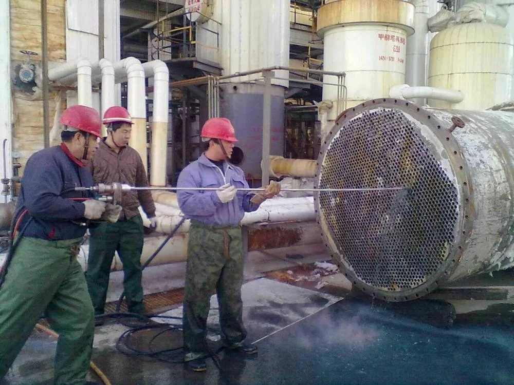 
Heat exchange tube cleaning high pressure water jet triplex plunger pump unit 