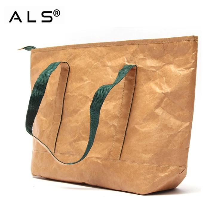 Новое поступление, рекламная многоразовая сумка для покупок tyvek, перерабатываемая черная прочная дорожная сумка-тоут