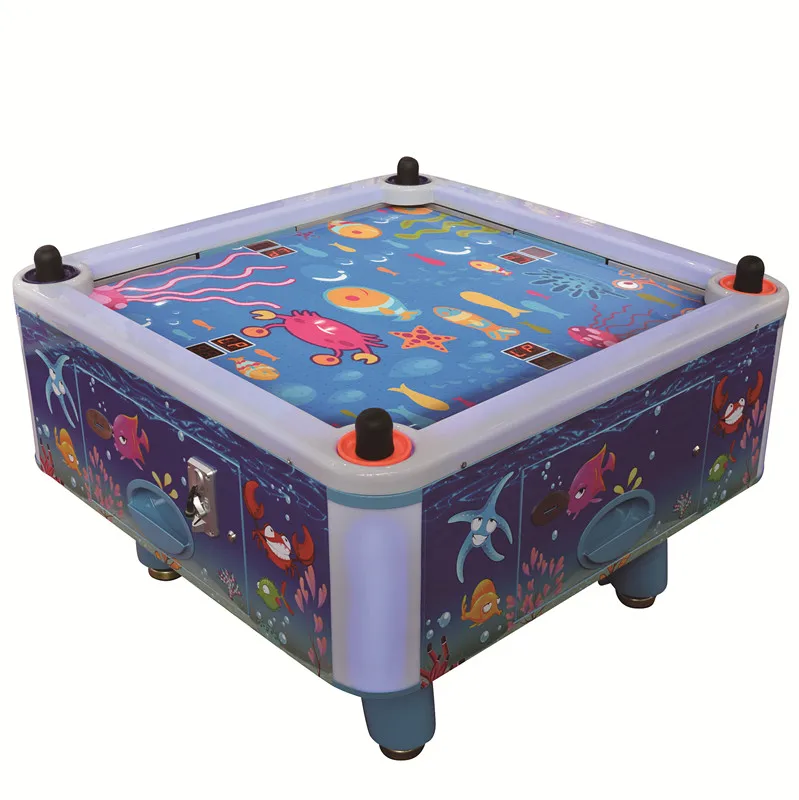 Hot selling game center coin operated Square Cube Air Hockey game and hockey pucks