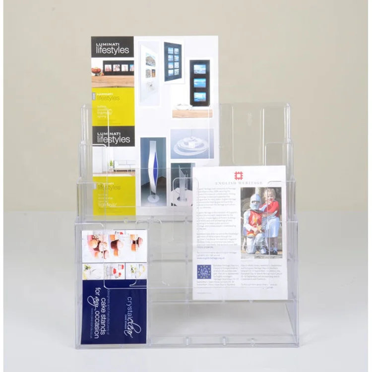 High quality acrylic menu stand/A4 Acrylic Poster Menu Holder wholesale