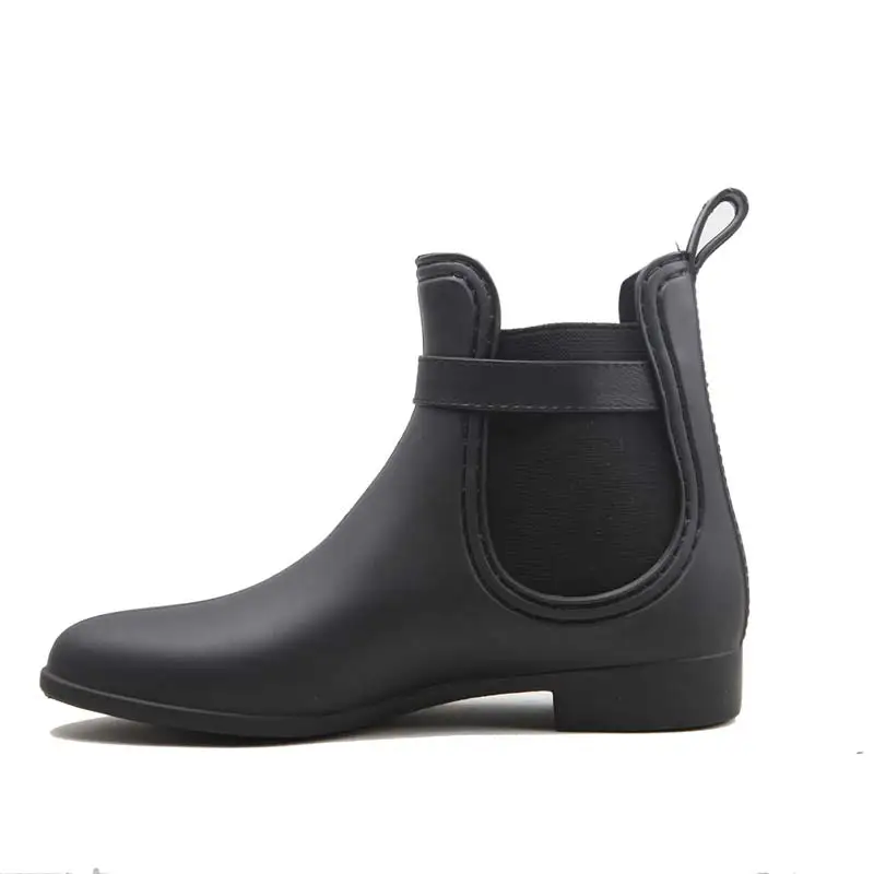 pvc rain boots chelsea style for women