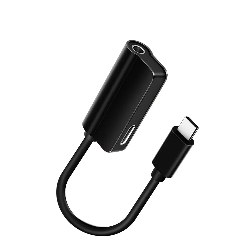 2 in 1 Type C To 3.5mm Jack AUX Audio Headphone USB Adapter Charger Cable