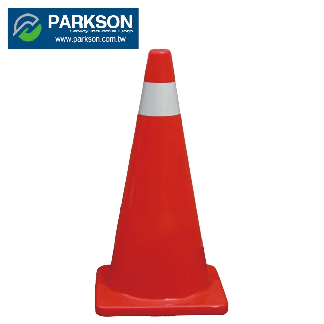 Taiwan Wholesale Good Quality Orange Flowing Base PVC Plastic Traffic Cone for Safety TC-45
