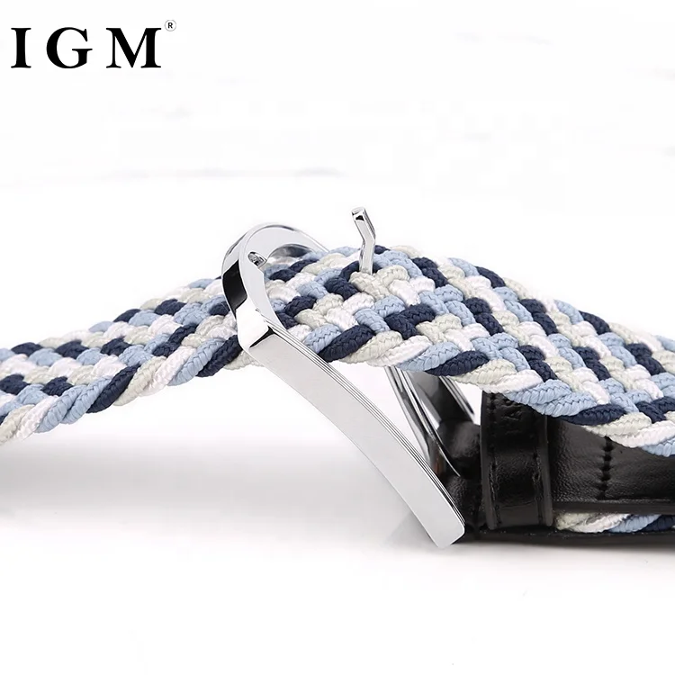 Fashion braided  belt elastic stretch sports belt china in bulk