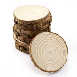 Декоративные ремесла на заказ, натуральный круглый ломтик с веревкой, большой ломтик