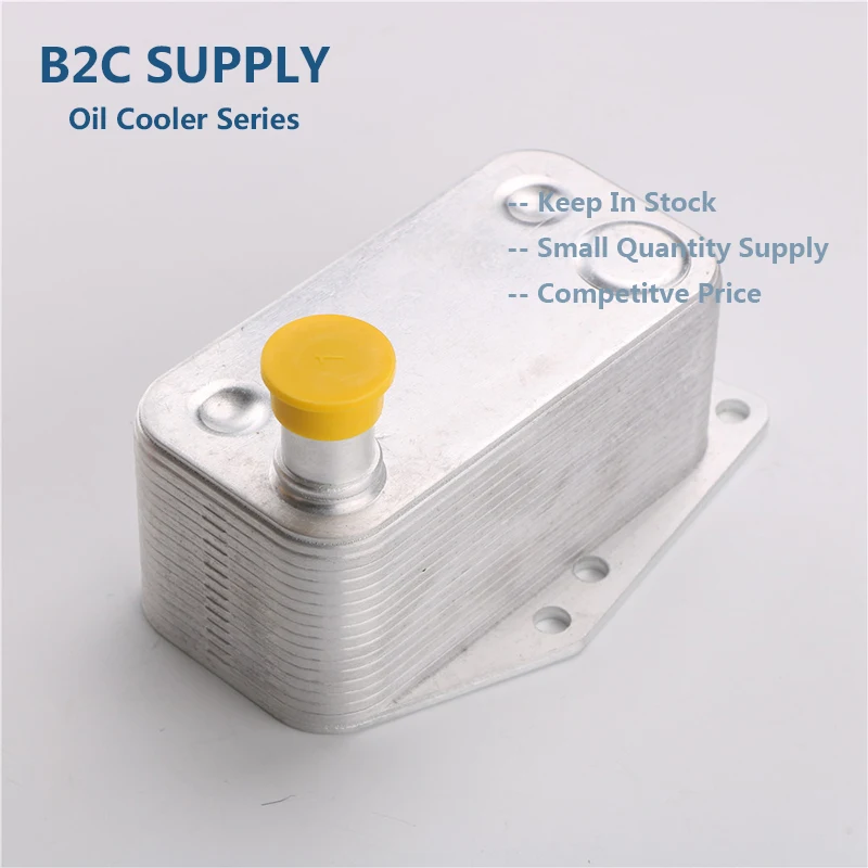 Aluminum Transmission Engine Oil Cooler Kit W/ Oil Filter Assembly for 11427787698 / 5989070102 / 7787698