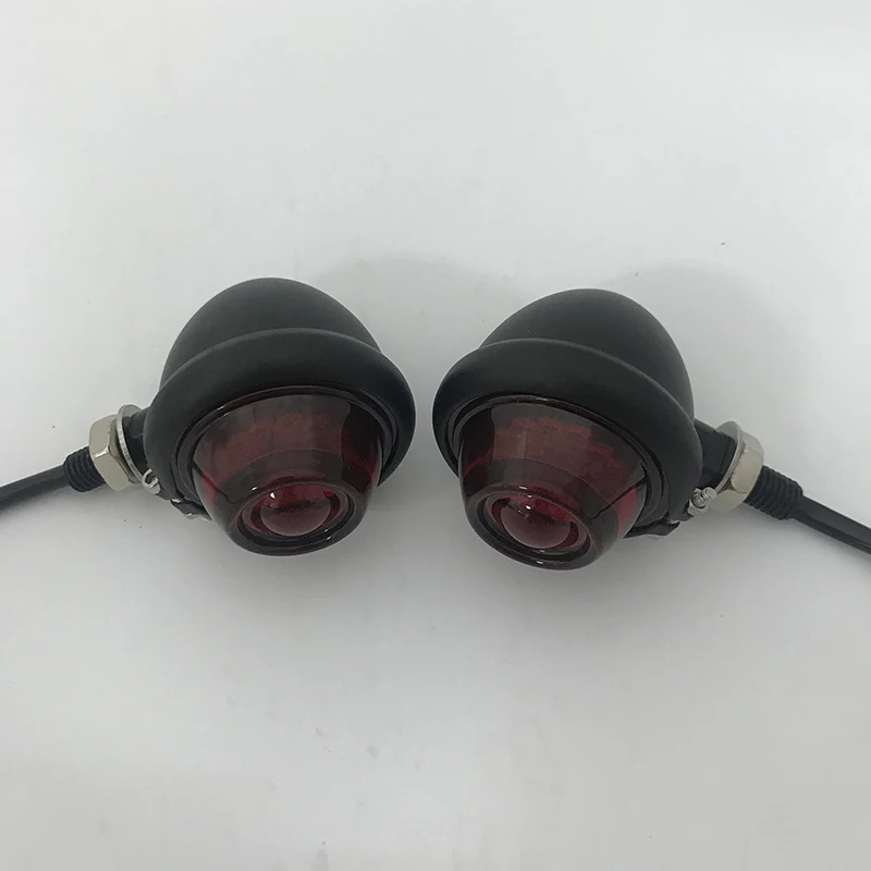 Motorcycle Turn Signals LED Bulb Indicators Motorbike Blinkers Lamp Lights Fits Cafe Racer Bobber Motorrad Bullet Blinker Licht
