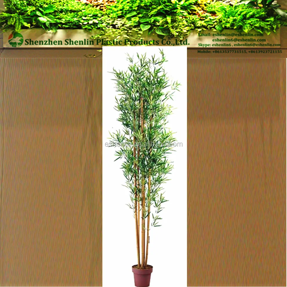 
Типы реалистичных деревьев в багажнике, счастливые подвесные искусственные бамбуковые растения бонсай 
