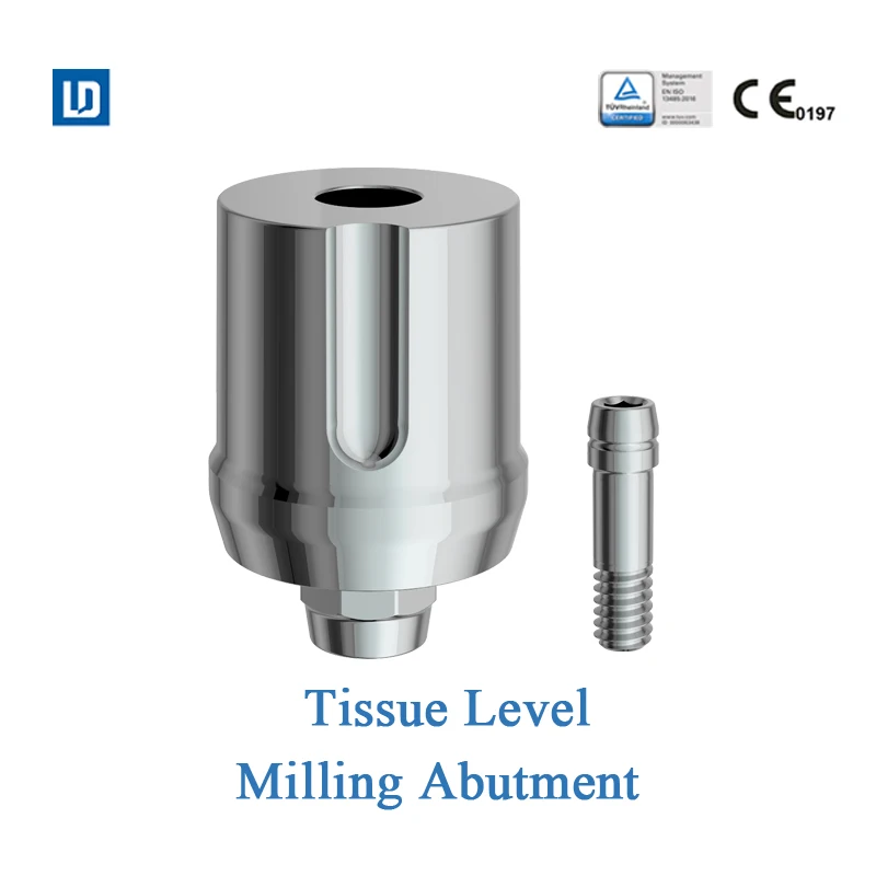 MSLD LeadOss Dental Implant abutment Milling Abutment tissue level compatible with straumann ITI titanium based