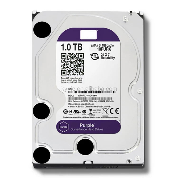 1TB Purple Warranty 3 Years Original CCTV Surveillance Hard Drive