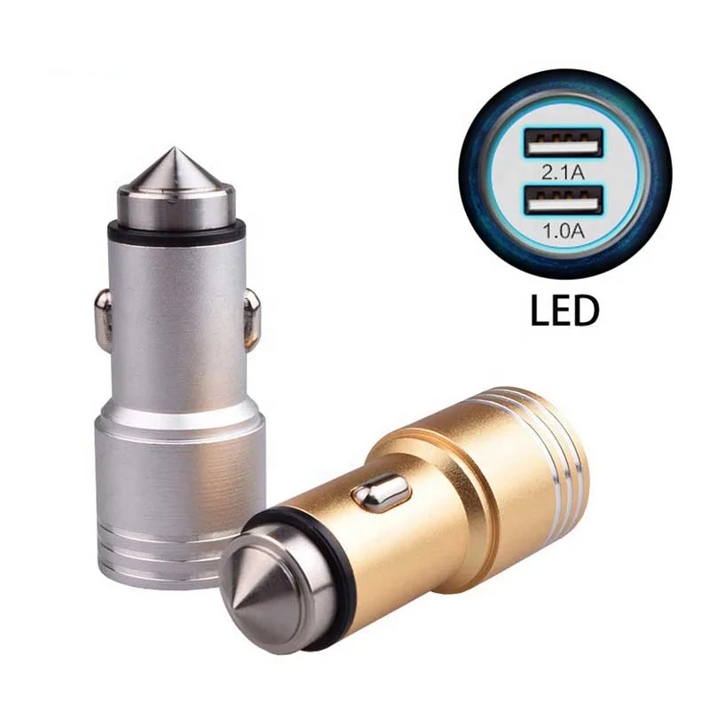 
Best charging mobile phone accessories Dual Usb Car Charger 2 usb Ports Smart chargers 