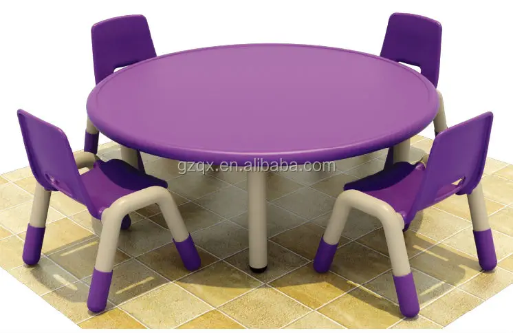 Godd Quality Rectangle 4-seat children table and chairs kid school desk kids table and chairs QX-193