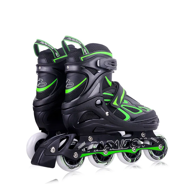 Customized Color Thickened frame 2018 Mexico Hottest selling inline skates model  4 flashing roller skates for adults