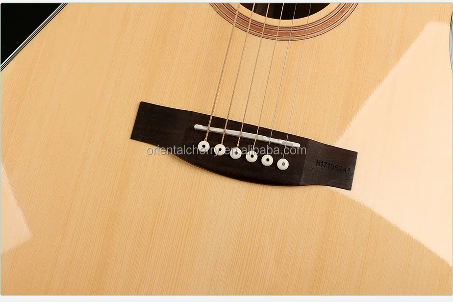 high quality W-100-41 Oriental cherry China factory wholesale spruce top acoustic guitar
