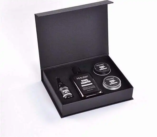 Private label beard oil and balm with bread shaper beard grooming kit set