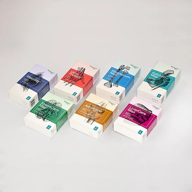 Пользовательские складная коробка бумаги для здоровья продукт