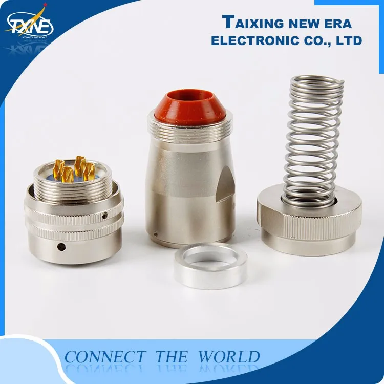 Y50DX 4 pin алюминий военная круглые connector backshell с весны