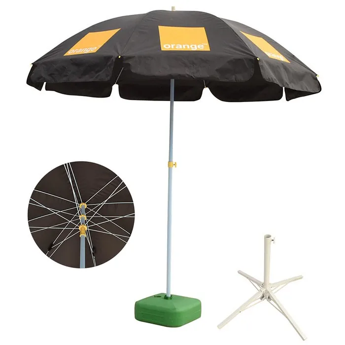 
Professional advertising promotional windproof custom outdoor beach umbrellas wholesale 