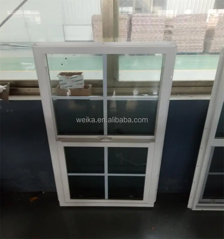 WEIKA brand Single hung sliding window pvc/aluminum window and door