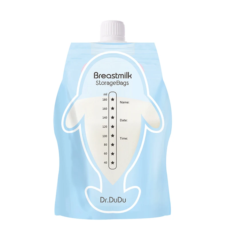 180ml fashion 2020 hot baby breast milk storage bags BPA free with twist top