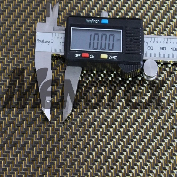 Colored Carbon Fiber Price Gold Twill glitter for car parts