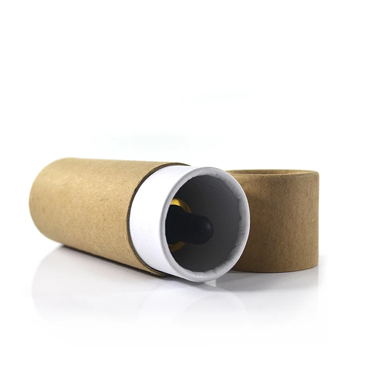 10ml 15ml 20ml 30ml glass dropper or spray bottle with natural brown kraft paper tube