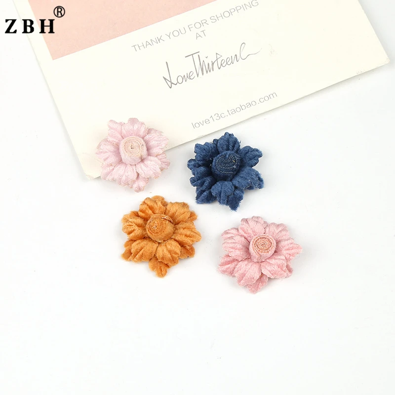 DIY Fabric Flower Shape Handmade Wool Decorative Flower