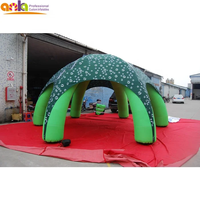 Customized logo printing 4 5 6 8 legs iglu inflatable spider dome tent for promotional sale