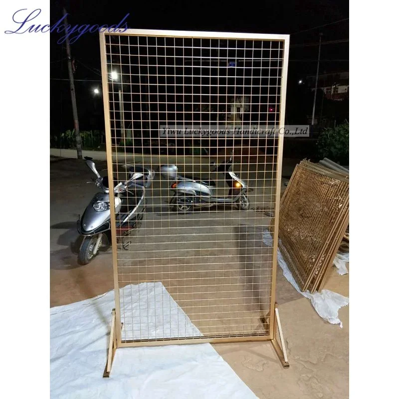 LDJ446 wholesale 1x1m popular selling metal grid sheet for artificial flower wall