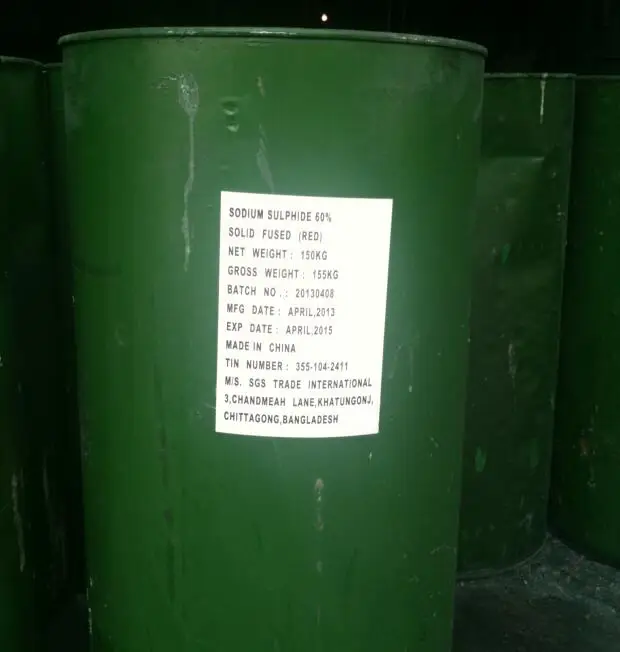 
Manufacturer Solid Sodium Sulphide 60% On Sale 