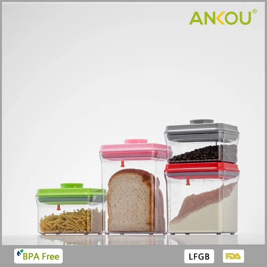 Ankou 8 шт. набор герметичные контейнеры для хранения продуктов питания пластиковые хлопья с крышками Главная Ванная комната органайзер хранилище сумочка