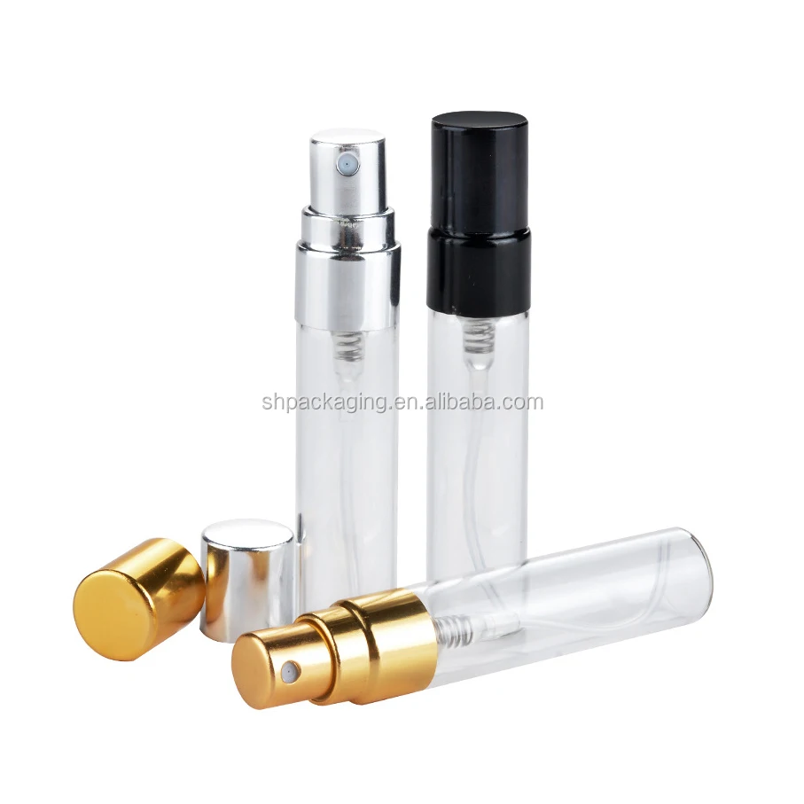 wholesale clear glass bottle small sample perfume bottles mini fine mist spray glass 5ml perfume bottle