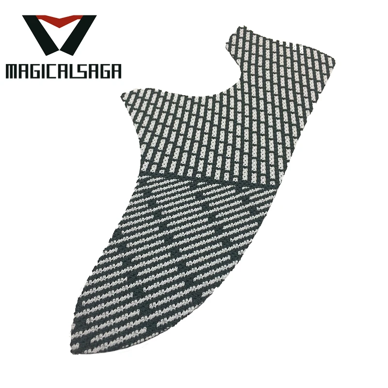 Latest casual shoe upper design men running shoes vamp knit tech sport upper material