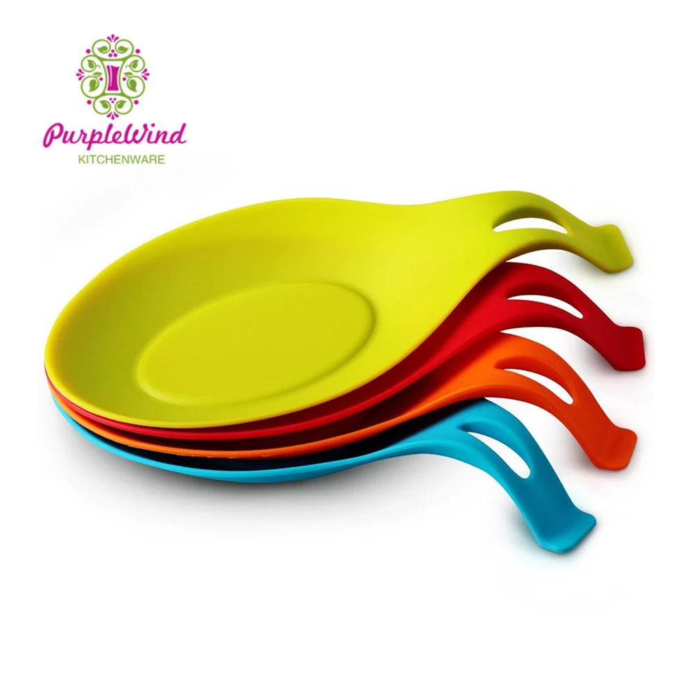 Silicone spoon rest/Tray Utensil Heat Resistant/spoon holder tray
